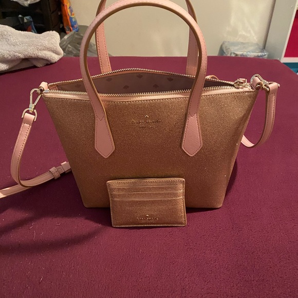 Pink glitter Kate Spade shoulder bag - Picture 1 of 4